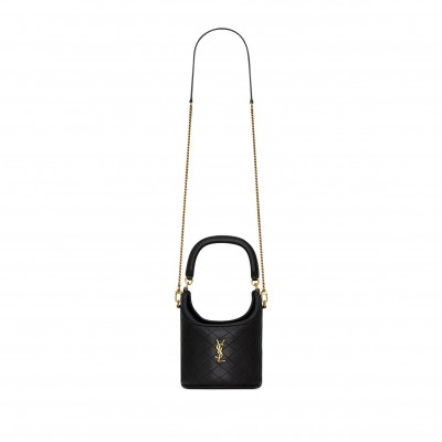 YSL GABY BUCKET BAG IN LAMBSKIN 7639611EL071000 (19*17*15cm)