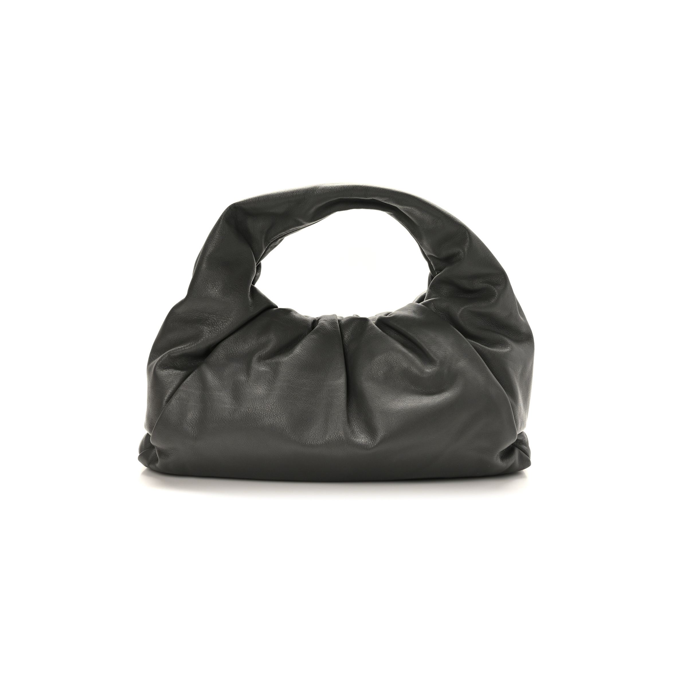 BOTTEGA VENETA SMOOTH BUTTER CALFSKIN SMALL THE SHOULDER POUCH GREY (39*22*15cm) BOTTEGA VENETA SMOOTH BUTTER CALFSKIN SMALL THE SHOULDER POUCH GREY (39*22*15cm)