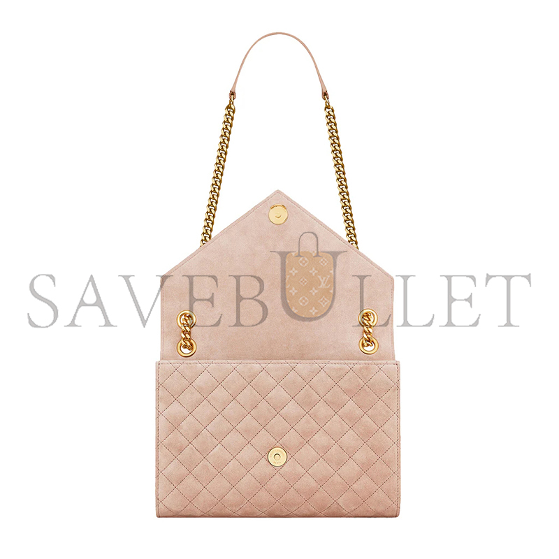 YSL ENVELOPE MEDIUM IN QUILTED SUEDE 6001851S7F12738 (24*17.5*6cm)