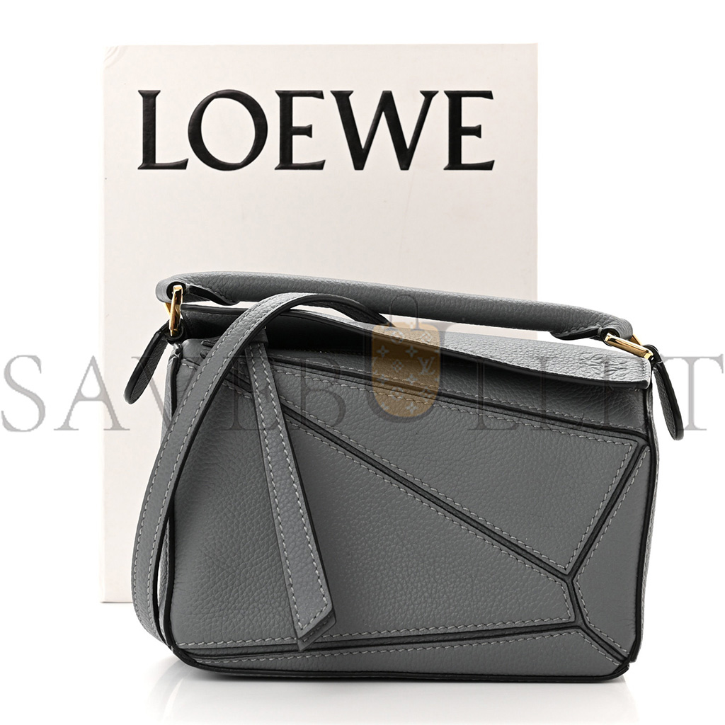 LOEWE CALFSKIN MINI BAG ASPHALT GREY (18*12.5*8cm) LOEWE CALFSKIN MINI BAG ASPHALT GREY (18*12.5*8cm)